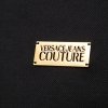Polo polówka Versace Jeans Couture koszulka męska czarna złote logo bawełniana